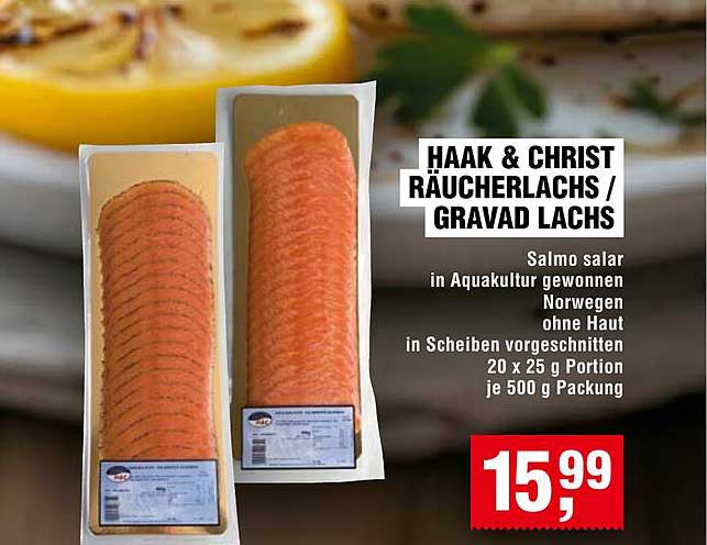 HAAK & CHRIST RÄUCHERLACHS / GRAVAD LACHS