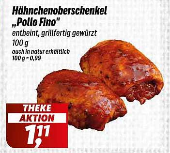 Hähnchenoberschenkel „Pollo Fino“