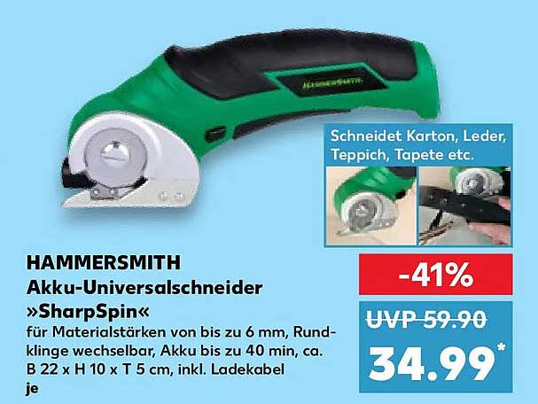 HAMMERSMITH Akku-Universalschneider »SharpSpin«