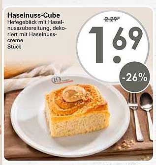 Haselnuss-Cube