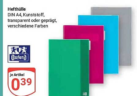 Hefthülle DIN A4, Kunststoff, transparent oder geprägt, verschiedene Farben