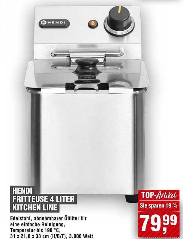 HENDI FRITTEUSE 4 LITER KITCHEN LINE