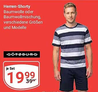 Herren-Shorty Baumwolle oder Baumwollmischung, verschiedene Größen und Modelle