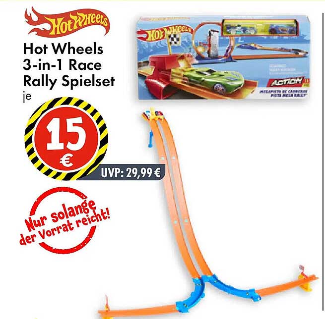 Hot Wheels 3-in-1 Race Rally Spielset