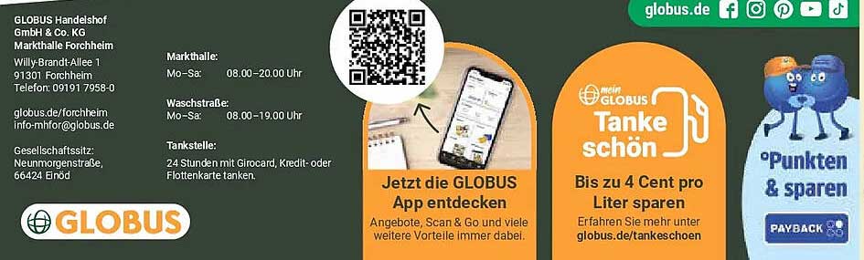 Jetzt die GLOBUS App entdecken