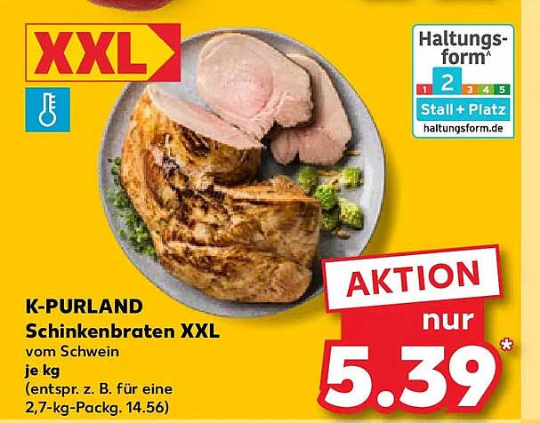 K-PURLAND Schinkenbraten XXL vom Schwein