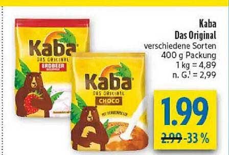 Kaba Das Original verschiedene Sorten 400 g Packung