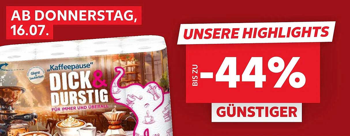 „Kaffeepause“ DICK & DURSTIG FÜR IMMER UND ÜBERALL