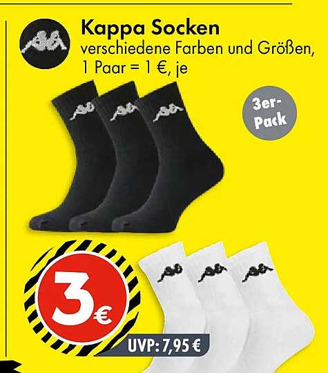 Kappa Socken verschiedene Farben und Größen, 1 Paar = 1 €, je