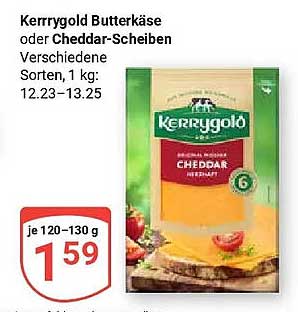 Kerrygold Butterkäse oder Cheddar-Scheiben Verschiedene Sorten, 1 kg
