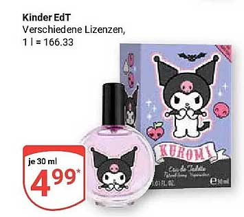 Kinder EdT Verschiedene Lizenzen, 1 l = 166.33