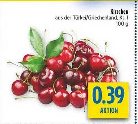 Kirschen aus der Türkei/Griechenland, Kl. I 100 g
