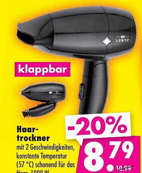 klappbar Haartrockner
