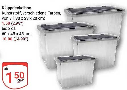 Klappdeckelbox