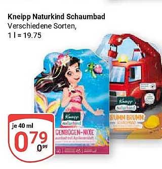 Kneipp Naturkind Schaumbad Verschiedene Sorten, 1 l = 19.75