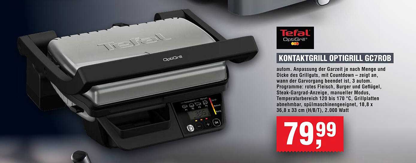 KONTAKTGRILL OPTIGRILL GC7ROB
