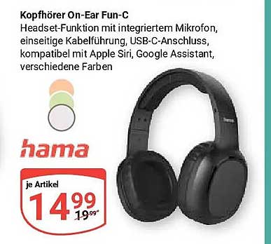 Kopfhörer On-Ear Fun-C