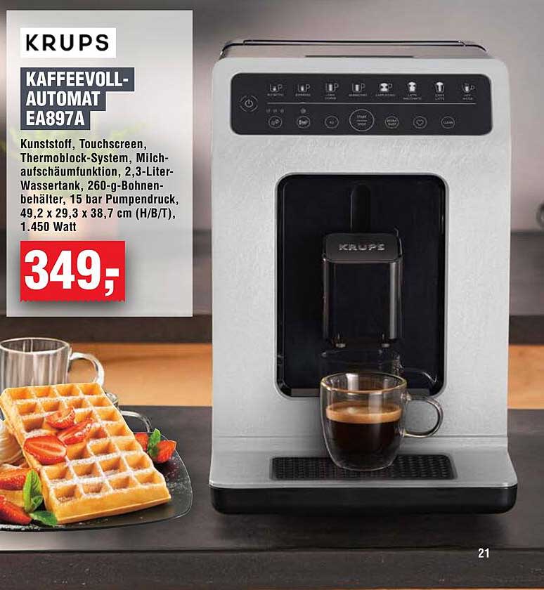 KRUPS KAFFEEVOLL-AUTOMAT EA897A