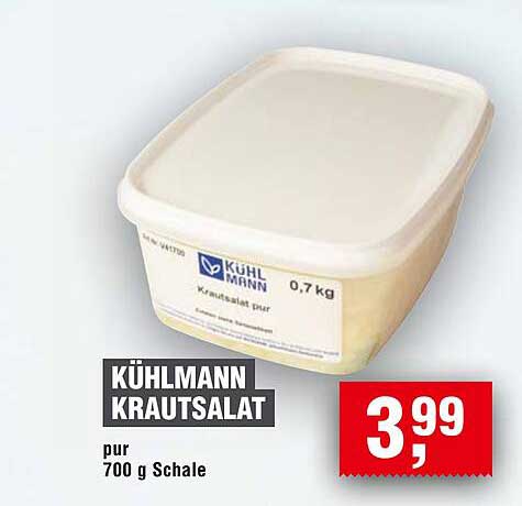 KÜHLMANN KRAUTSALAT pur 700 g Schale