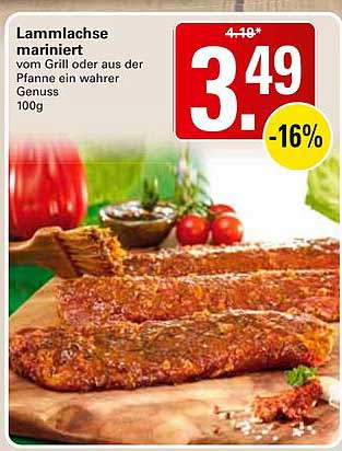 Lammlachse mariniert