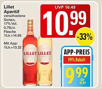 Lillet Aperitif verschiedene Sorten, 17% Vol. 0,75Ltr. Flasche