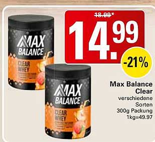 Max Balance Clear