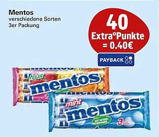 Mentos verschiedene Sorten 3er Packung