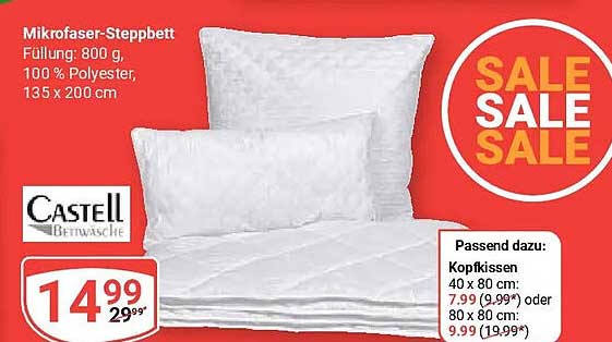 Mikrofaser-Steppbett