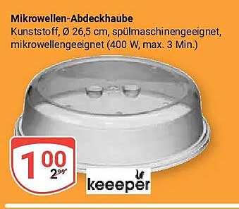 Mikrowellen-Abdeckhaube