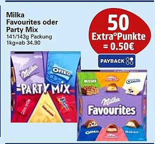 Milka Favourites oder Party Mix