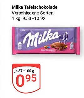 Milka Tafelschokolade