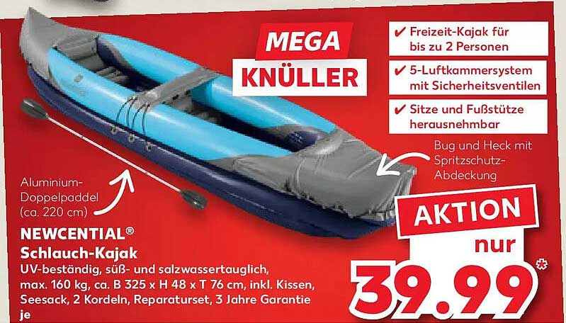NEWCENTIAL® Schlauch-Kajak