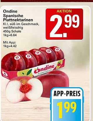 Ondine Spanische Plattnektarinen