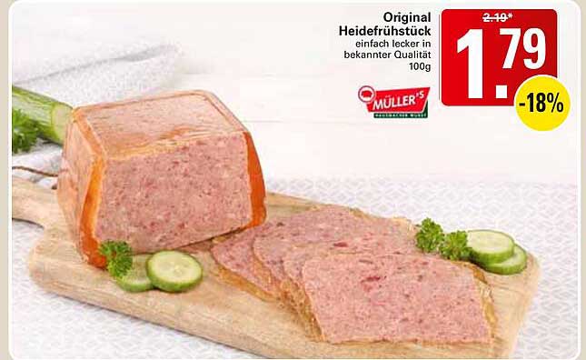 Original Heidefrühstück einfach lecker in bekannter Qualität 100g