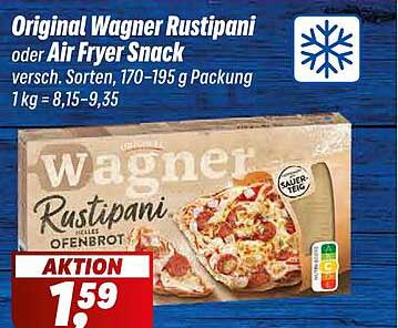 Original Wagner Rustipani oder Air Fryer Snack