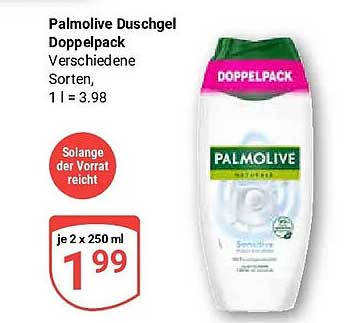 Palmolive Duschgel Doppelpack Verschiedene Sorten, 1 l = 3.98