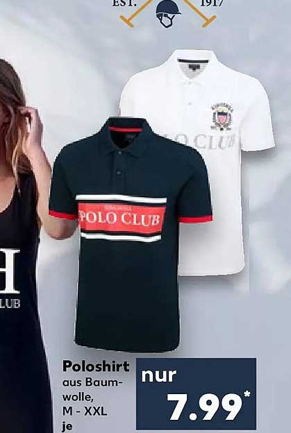 Poloshirt aus Baumwolle, M - XXL je