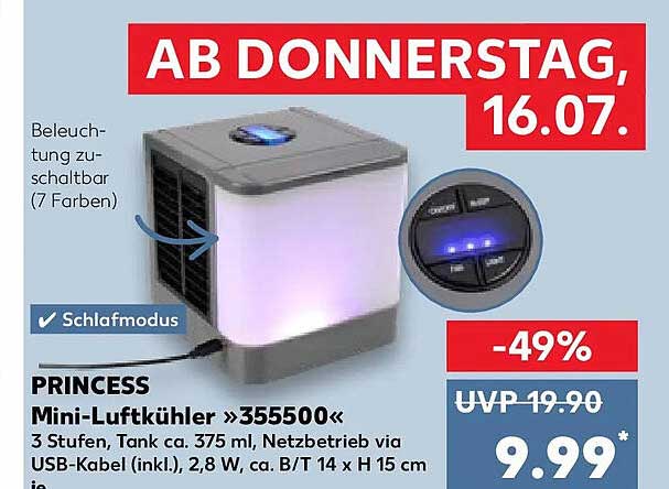 PRINCESS Mini-Luftkühler »355500«