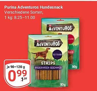 Purina Adventuros Hundesnack Verschiedene Sorten, 1 kg: 8.25–11.00