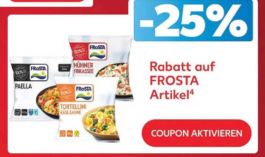 Rabatt auf FRoSTA Artikel⁴