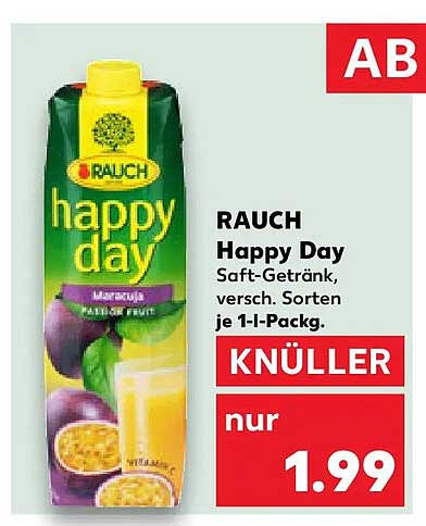 RAUCH Happy Day Saft-Getränk, versch. Sorten je 1-l-Packg.