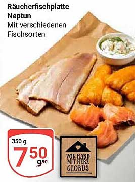 Räucherfischplatte Neptun Mit verschiedenen Fischsorten