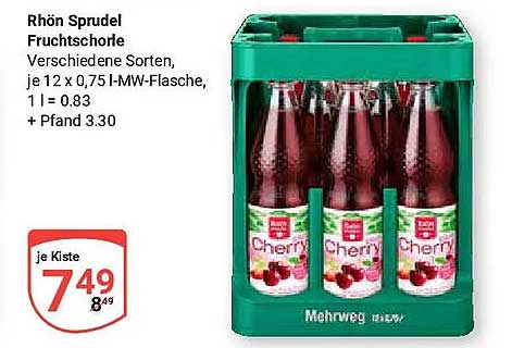 Rhön Sprudel Fruchtschorle