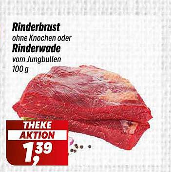 Rinderbrust ohne Knochen oder Rinderwade vom Jungbullen 100 g