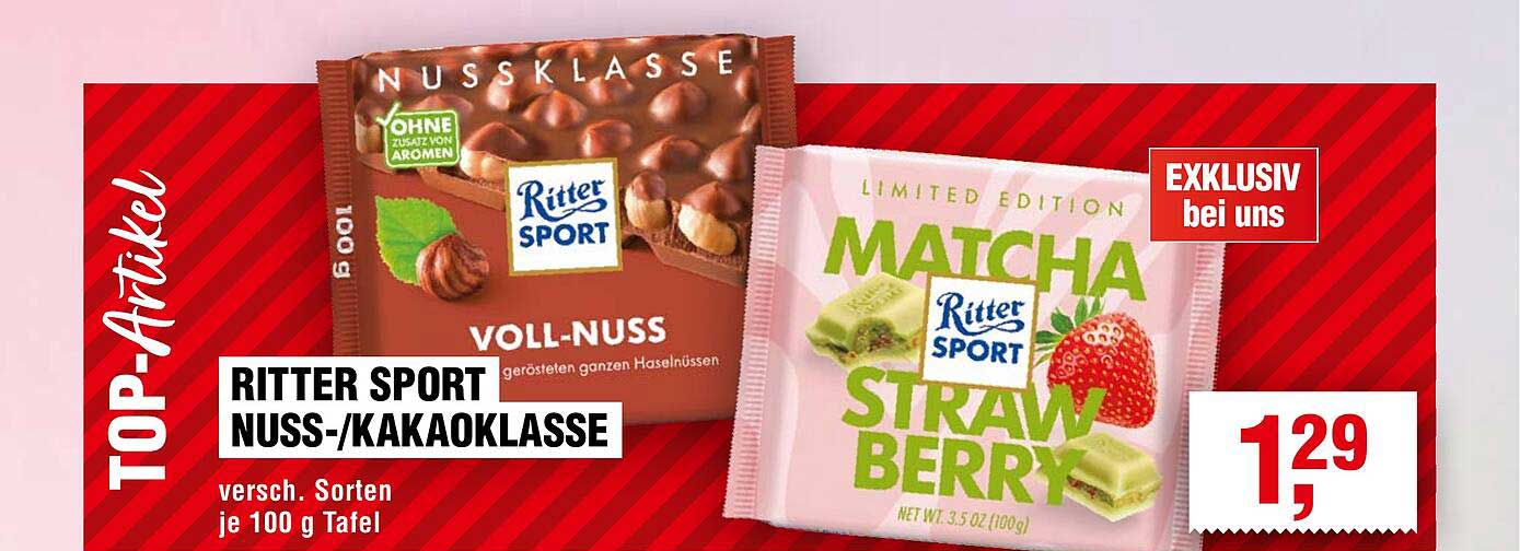 RITTER SPORT NUSS-/KAKAOKLASSE