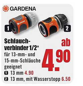 Schlauch-verbinder 1/2" für 13-mm- und 15-mm-Schläuche geeignet