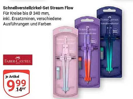 Schnellverstellzirkel-Set Stream Flow