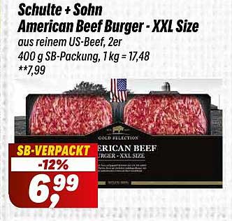 Schulte + Sohn American Beef Burger - XXL Size