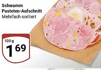 Schwamm Pasteten-Aufschnitt Mehrfach sortiert