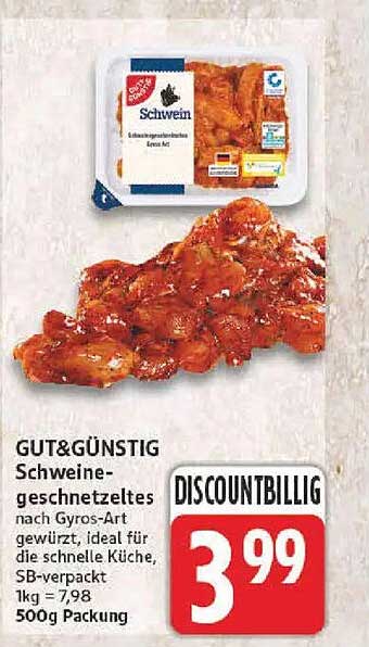 Schweinegeschnetzeltes nach Gyros-Art